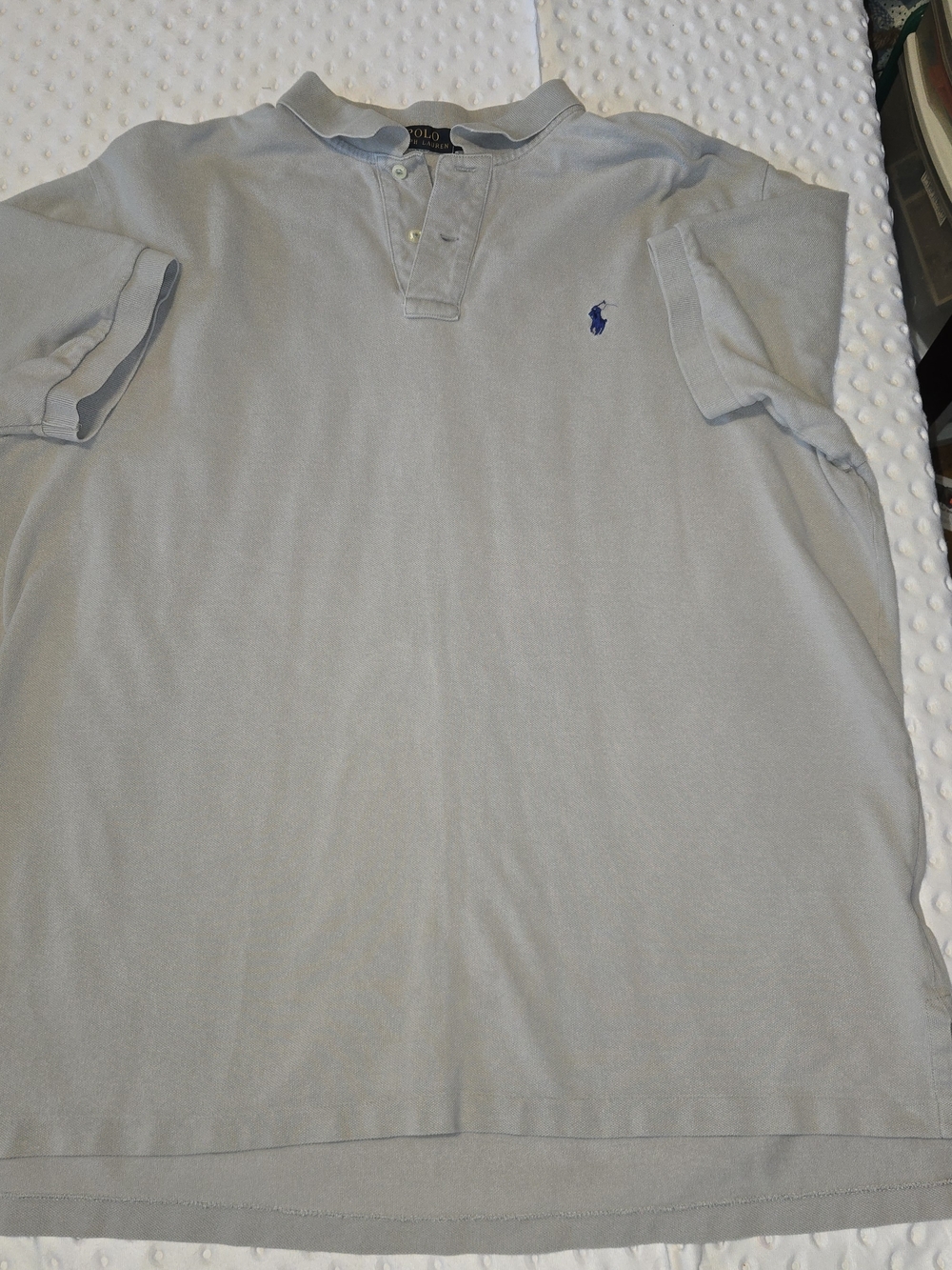 Polo by Ralph Lauren Pale Gray‎ Short-Sleeve Polo with Blue Pony